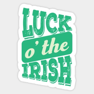 Luck O' The Irish Sticker